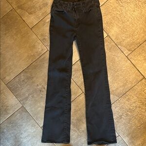 Joe's Jeans Black High Rise Honey Flare Women's Jeans Black Faded
